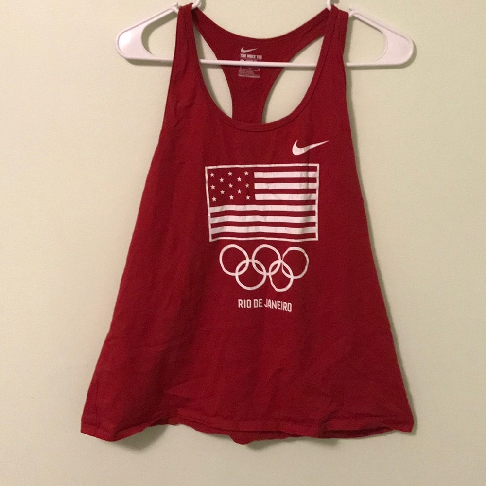 Nike Red Olympic Racerback Tank